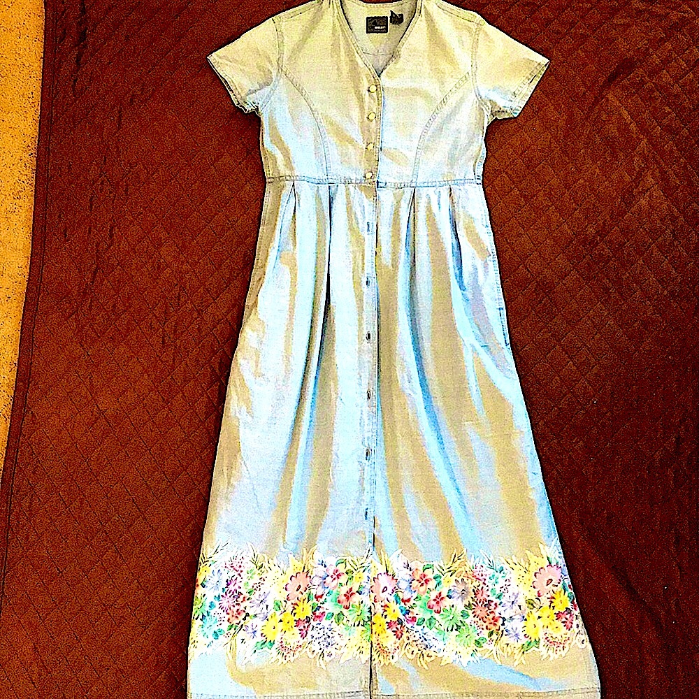 Retro Liz Wear Denim Dress
